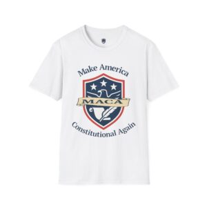 maca (crest) – make america constitutional again unisex t shirt