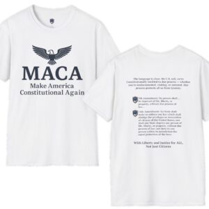 2 sided 5th/14th (eagle) maca (make america constitutional again) unisex t shirt