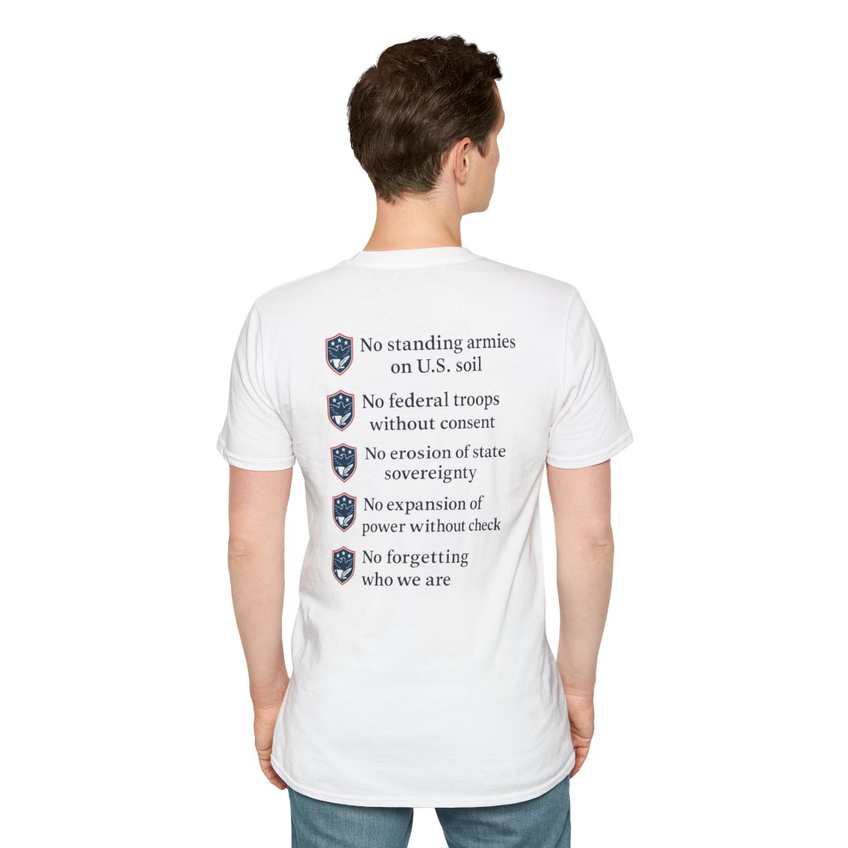 2 sided state sovereignty (crest) maca (make america constitutional again) unisex t shirt 2 sided state sovereignty (crest) maca (make america constitutional again) unisex t shirt