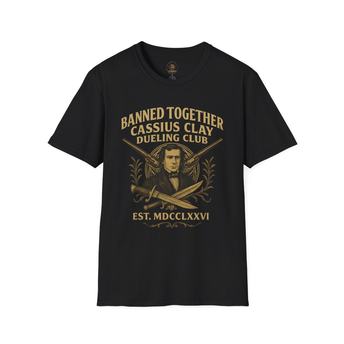 cassius clay: dueling club (black) banned together unisex t shirt cassius clay: dueling club (black) banned together unisex t shirt
