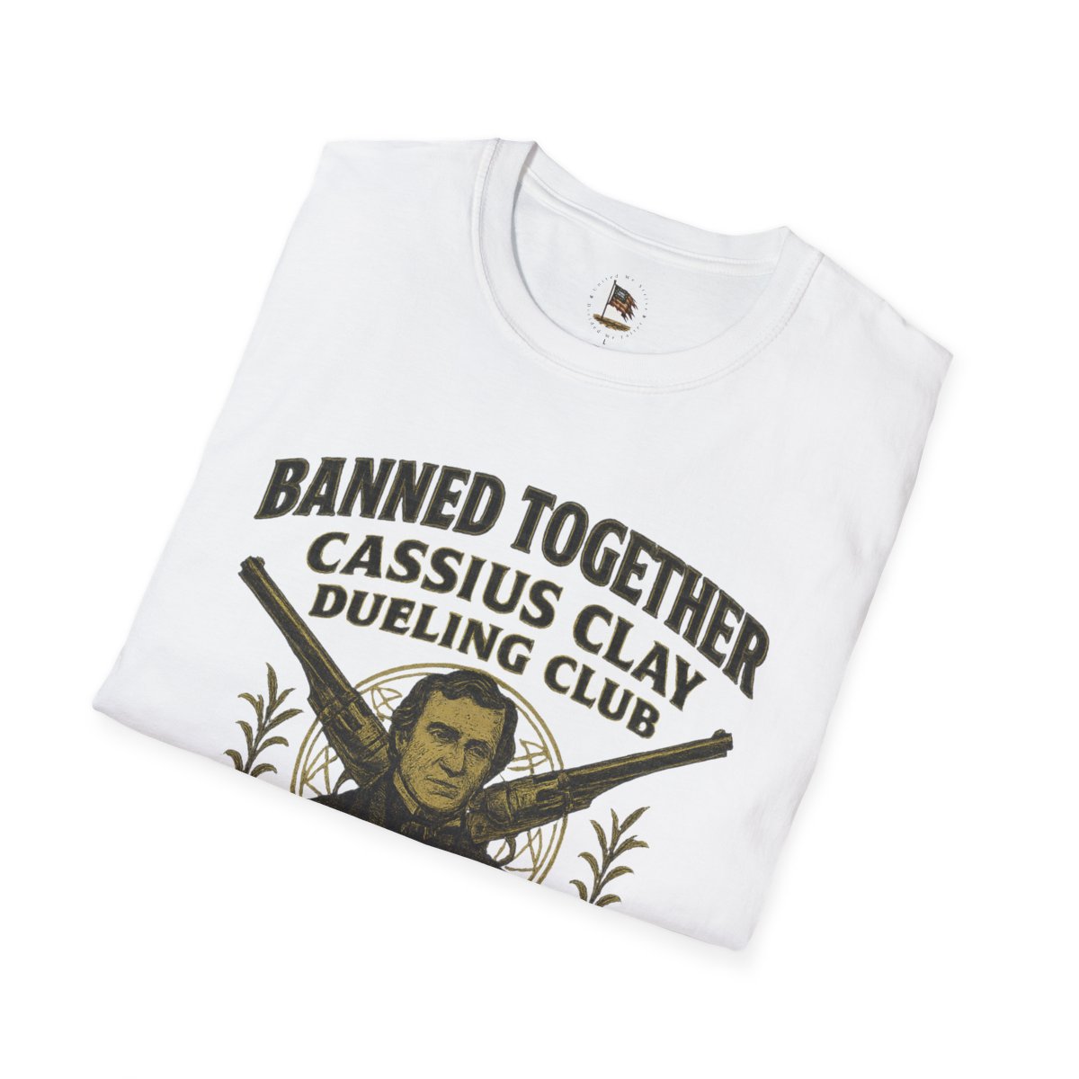 cassius clay: dueling club (white) banned together unisex t shirt cassius clay: dueling club (white) banned together unisex t shirt