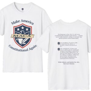 2 sided 5th/14th (crest) maca (make america constitutional again) unisex t shirt