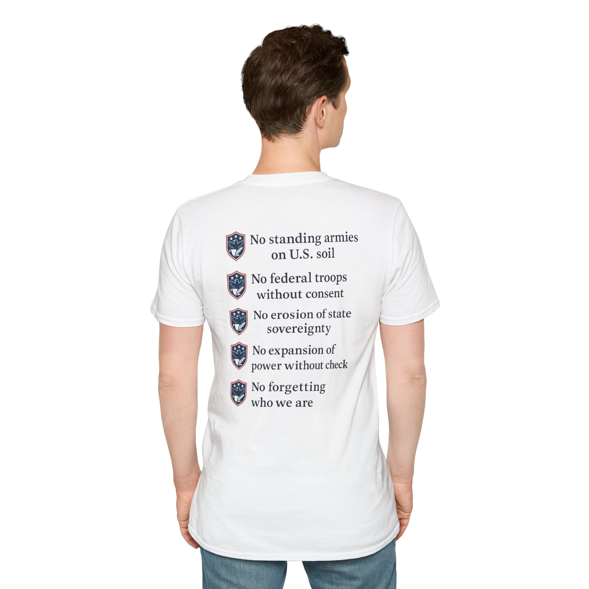 2 sided state sovereignty (eagle) maca (make america constitutional again) unisex t shirt 2 sided state sovereignty (eagle) maca (make america constitutional again) unisex t shirt